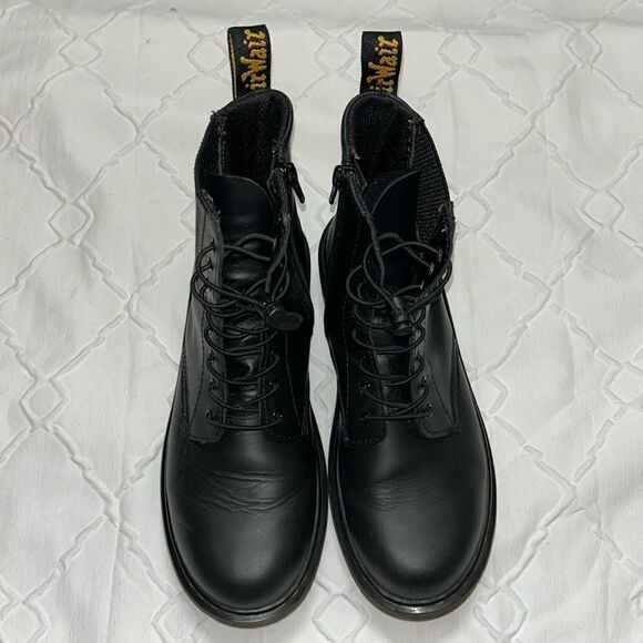 Dr Martens Black Lace Up Combat Boots(Size 5) - Picture 1 of 12